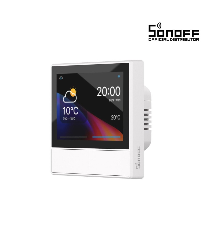 GloboStar® 80096 SONOFF NSPanel-EUW - Wi-Fi Smart Scene Wall Switch (86-EU Type) - Integrated HMI Touch Panel -  Smart Controller & Gateway for All Smart Devises